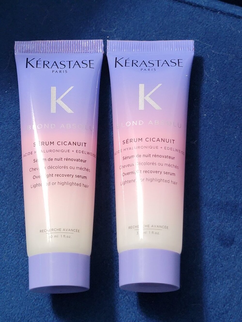 Two Mini Kerastase Blond Absolu Cicanuit Overnight Recovery Treatment